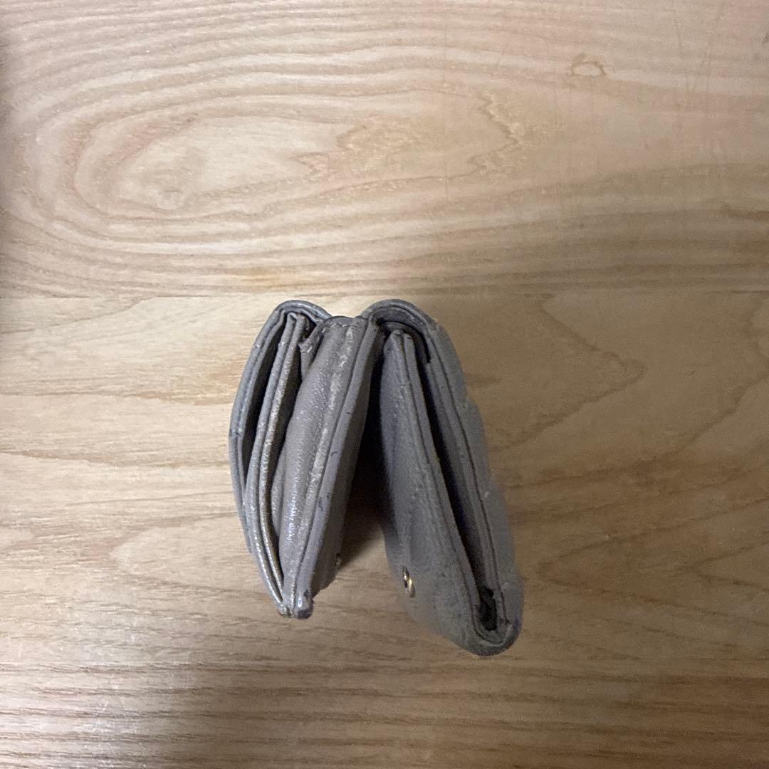 SAINT LAURENT 三つ折り財布 ベージュ