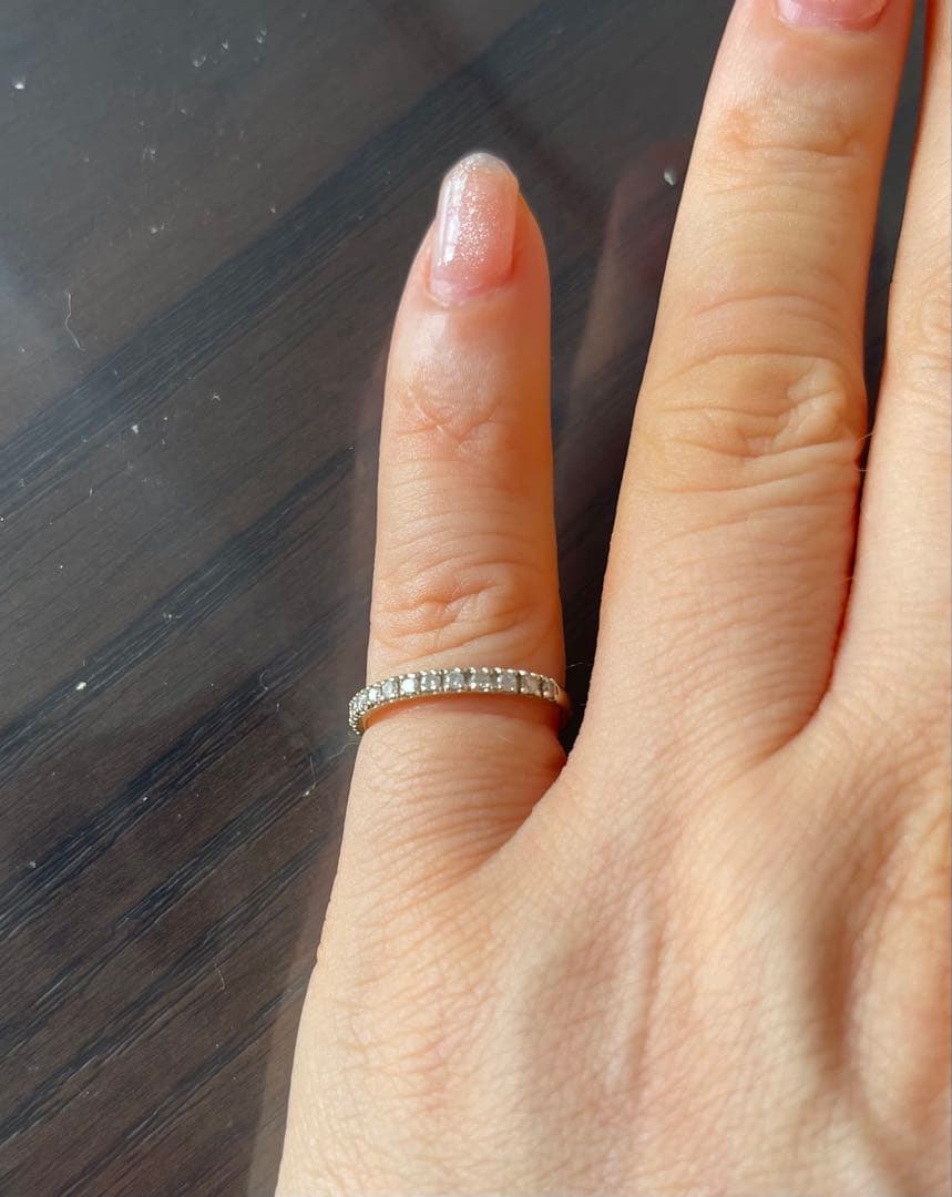 K10 ダイヤモンドハーフエタニティリング0.2ct