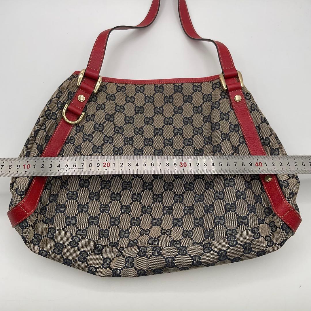 グッチ GUCCI トートバッグ GGパターン キャンバス レザー