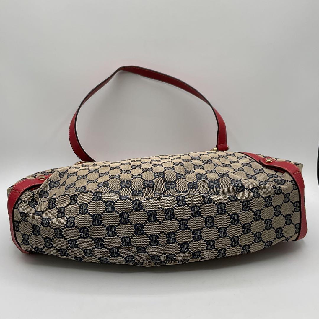グッチ GUCCI トートバッグ GGパターン キャンバス レザー