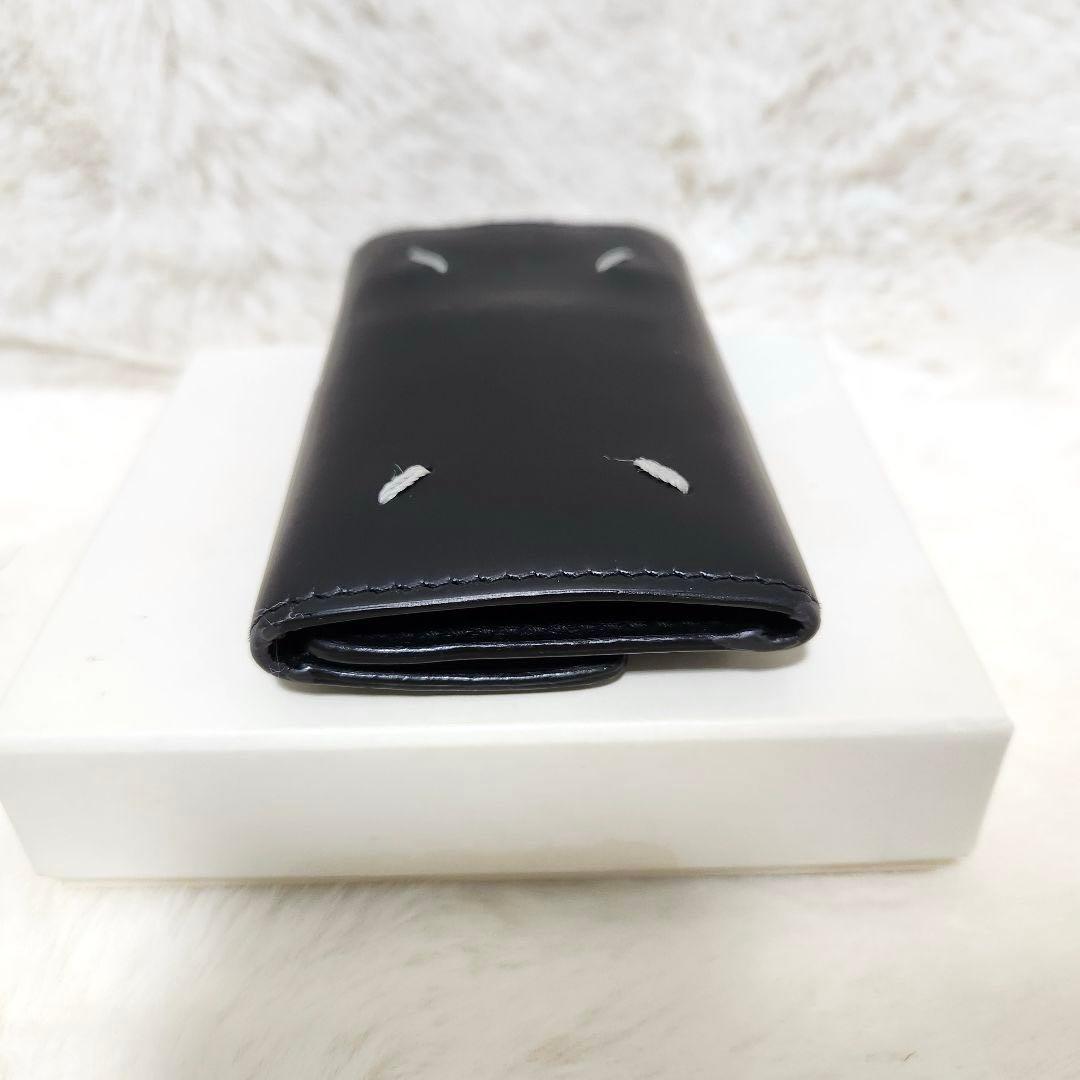 ✨美品　付属品完備✨マルジェラ　キーケース　ステッチ　6連　ブラック　黒