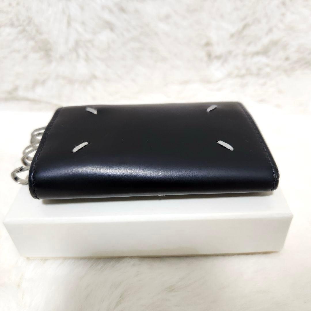 ✨美品　付属品完備✨マルジェラ　キーケース　ステッチ　6連　ブラック　黒