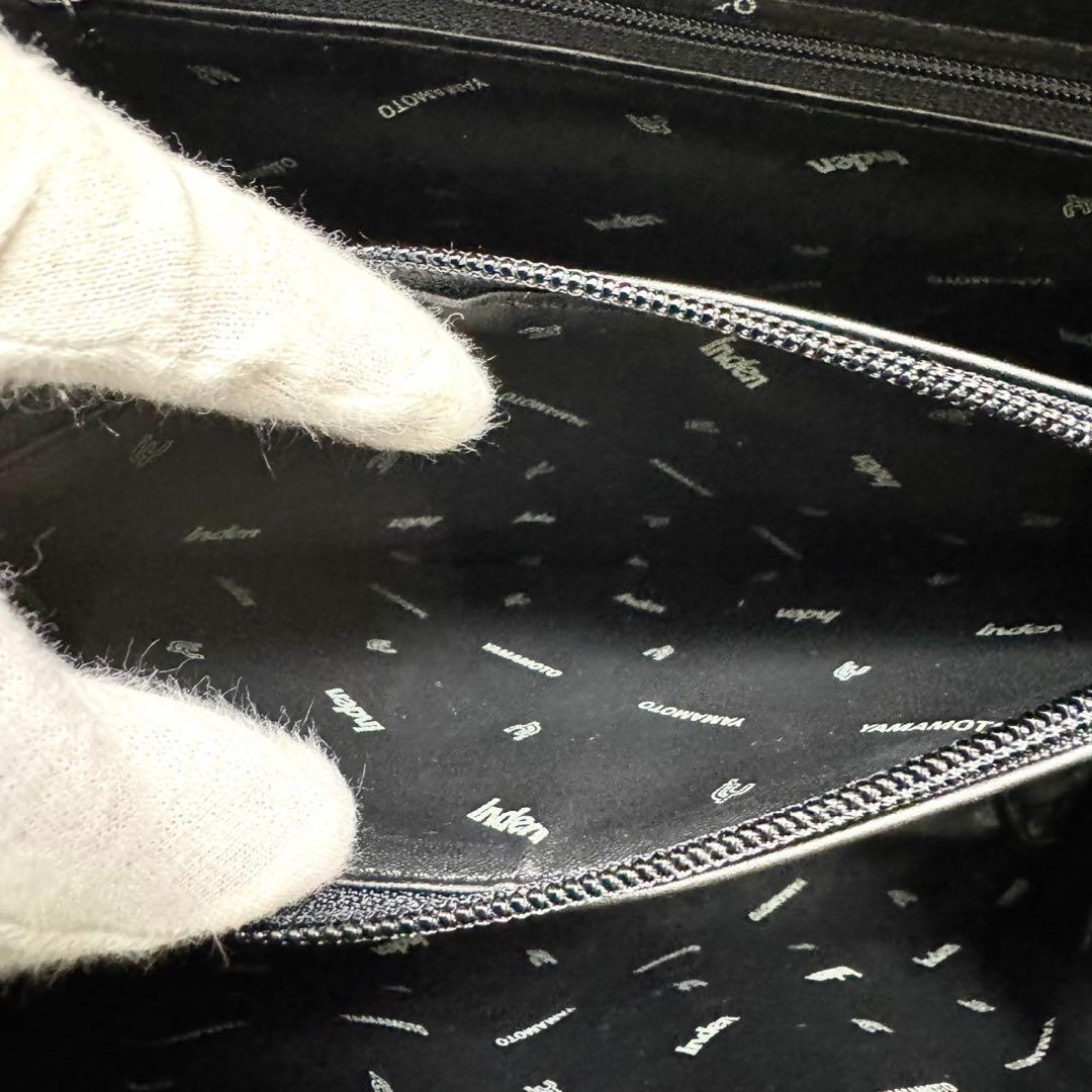 【専用】高級 印傳の山本 ラウンドファスナー ハンドバッグ 葡萄柄 和装 洋装