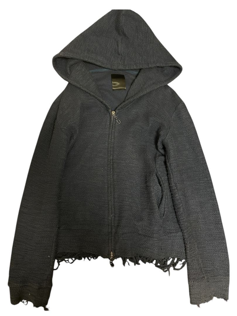 トップス Midas destroy Navy Zipup Hoodie vkei