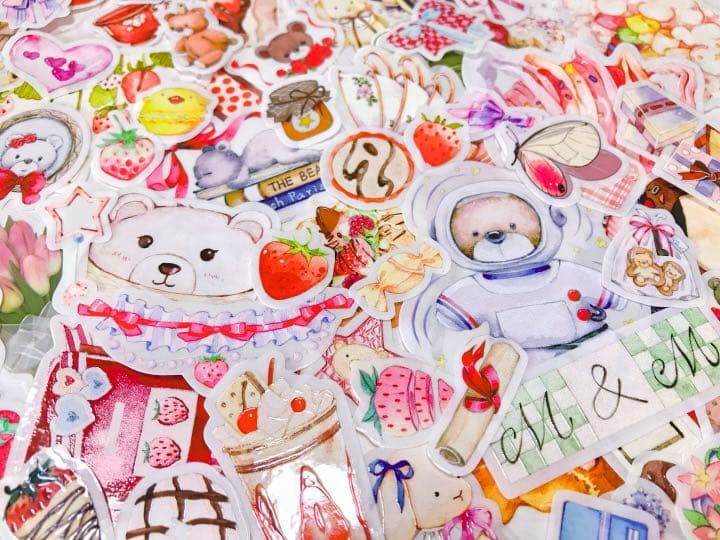 可愛いい❤️❤️フレークシール( ⸝⸝•ᴗ•⸝⸝ )ウェディングくまさんのセット♡♡