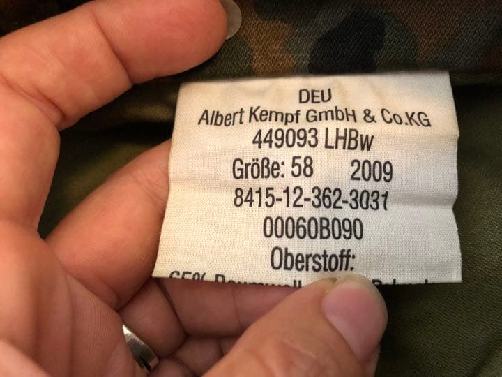 ドイツ軍服　本物[戦車の運転手のユニフォーム]