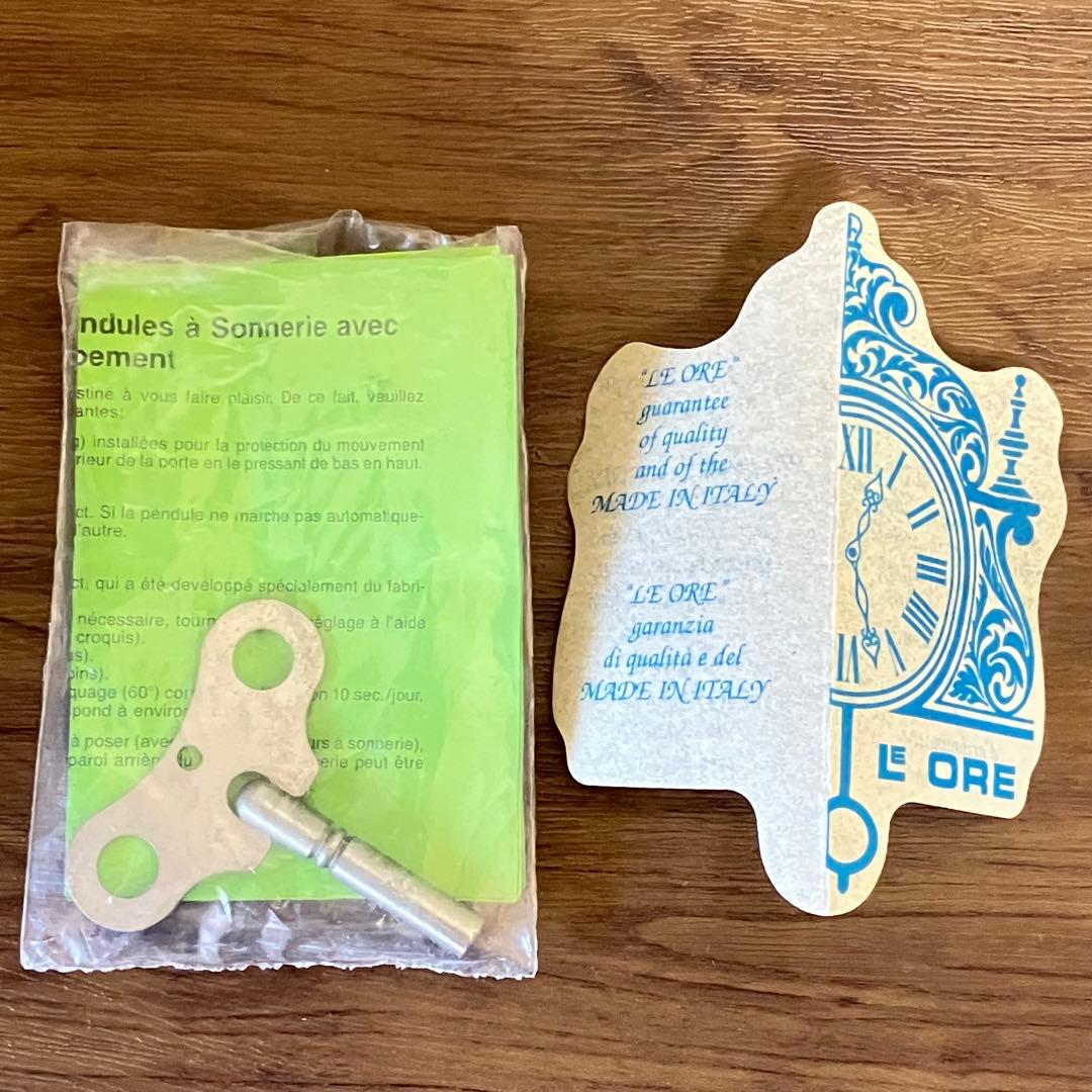 イタリア 【Le ORE/ラオーレ社】フランツ ヘルムレ 手巻き 置時計