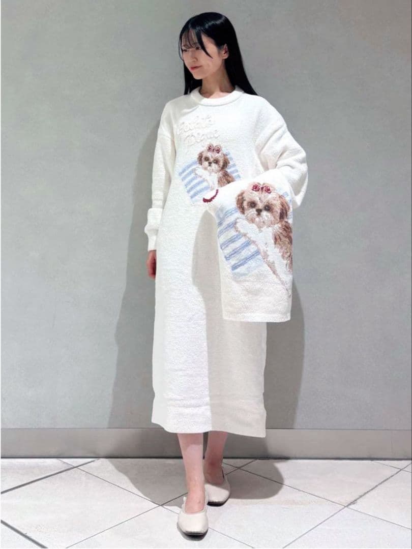 新品✨ジェラピケ シーズージャガードワンピース OWHT　ジェラートピケ