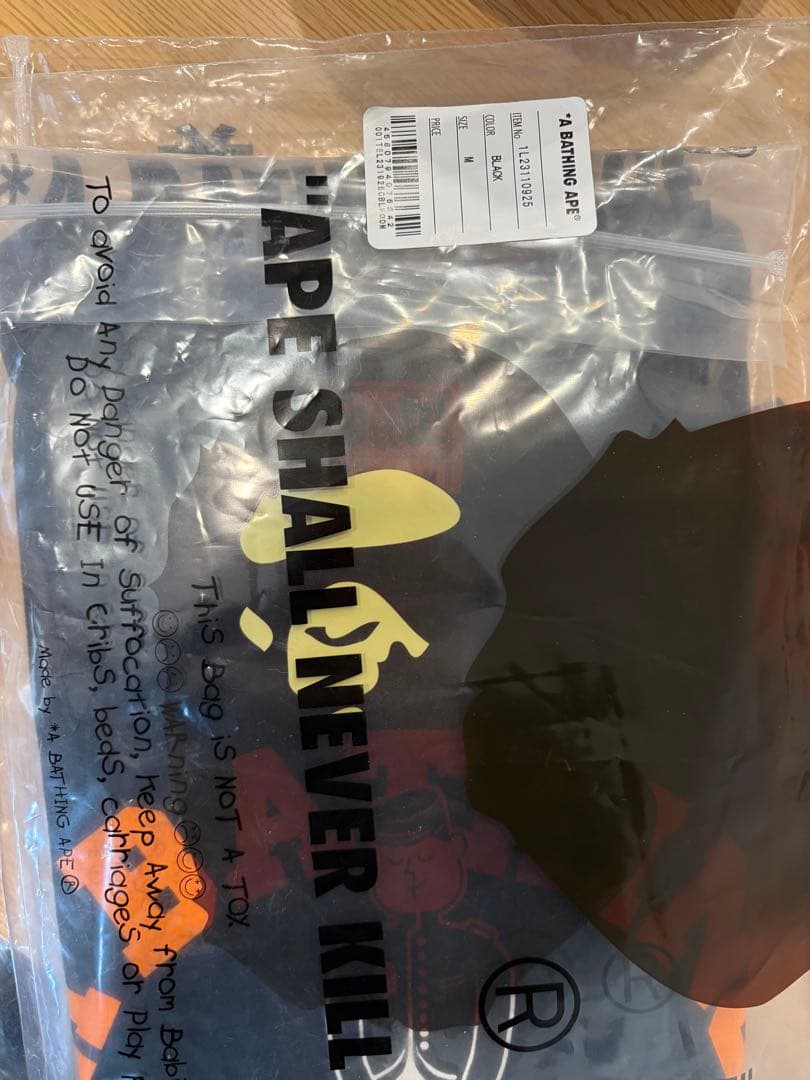 新品MサイズABATHING APE ポーターロゴTシャツ Mサイズ ブラック