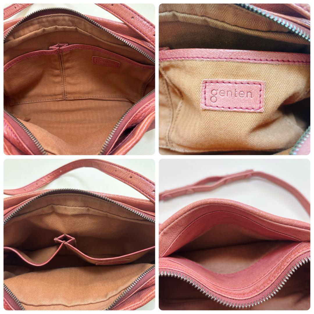 genten ゲンテン ゴートベーシック 2way スクエア ショルダーバッグ