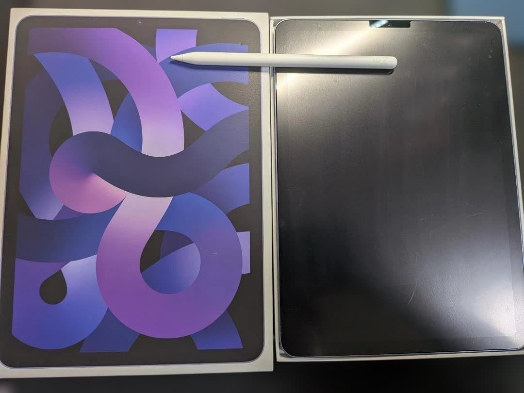 iPad Air5 256GB +Pencil 書き味フィルム付 初期化済