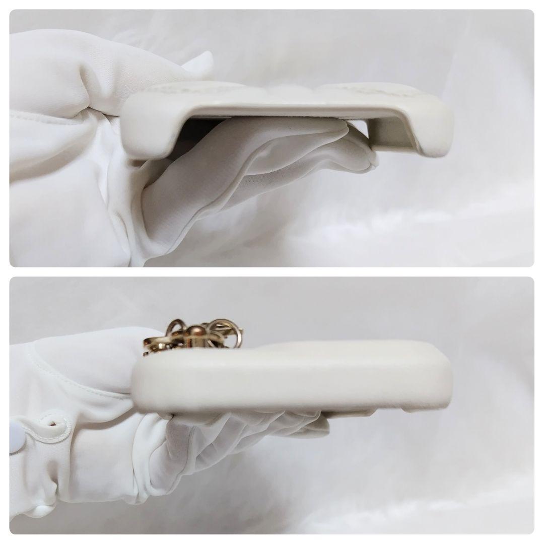 激レア極美品✨ディオール♡iPhone15Proスマホケース　ハートカナージュ白