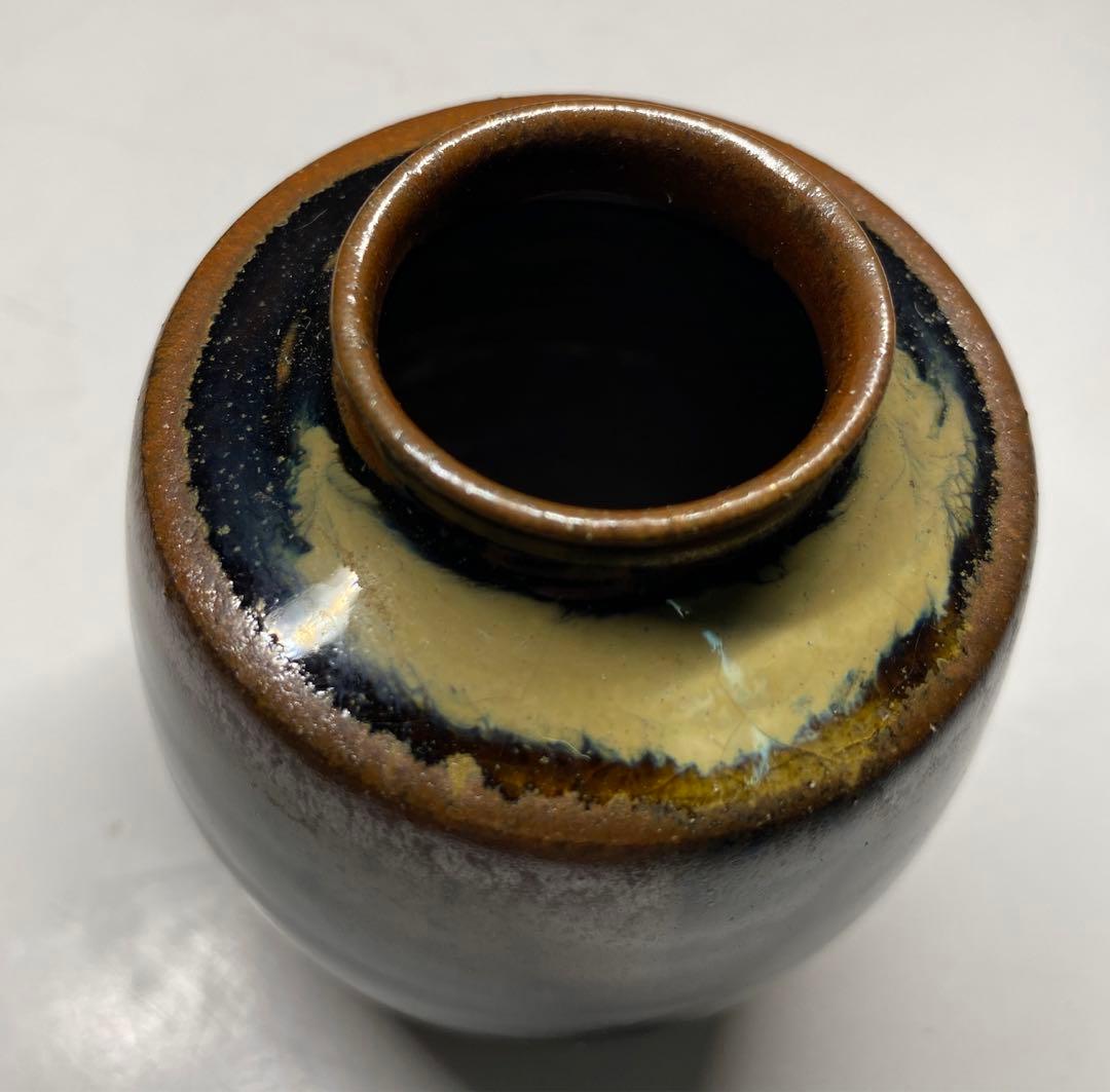 【茶道具】彰一造　高取茶入（共箱）