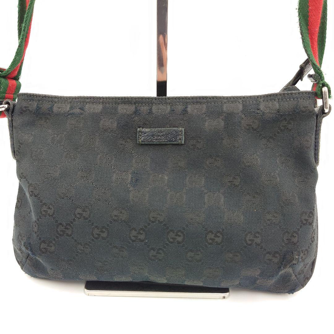 GUCCI ショルダーバッグ 斜め掛け GGキャンバス シェリーライン グッチ
