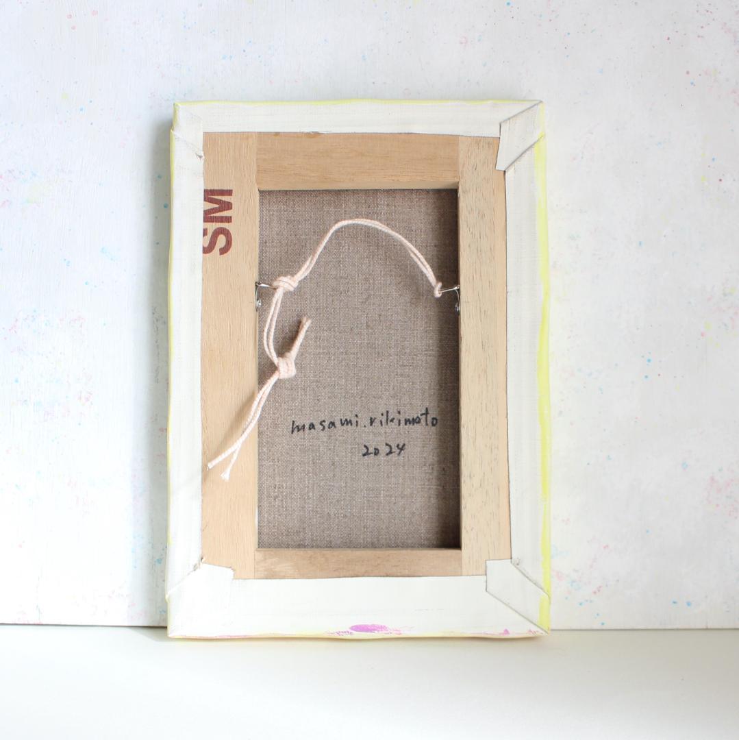 「白猫」アクリル画 原画 SM キャンバス 額なし インテリアアート