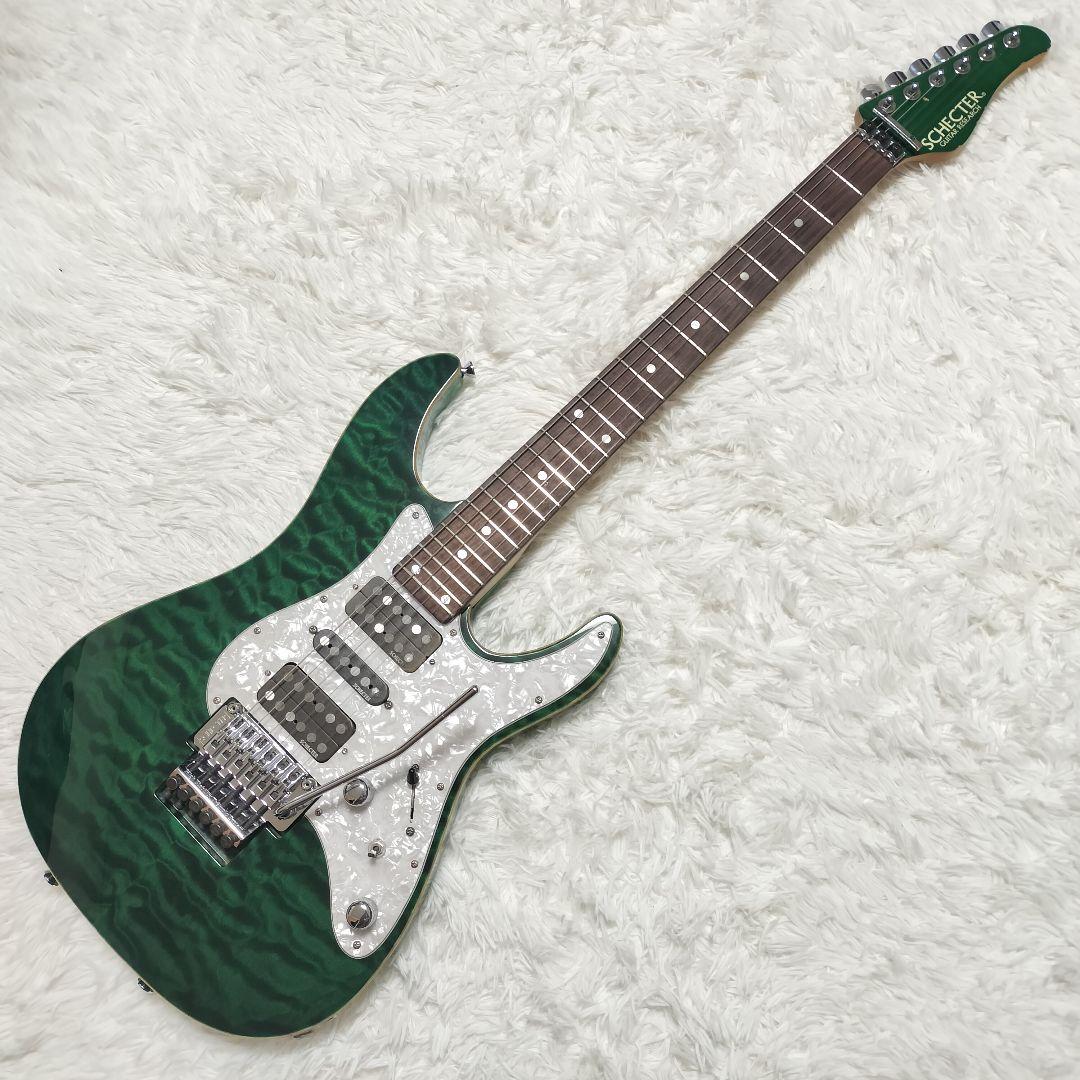 ギター Schecter SD-2-24-AS/R See-Thru Green