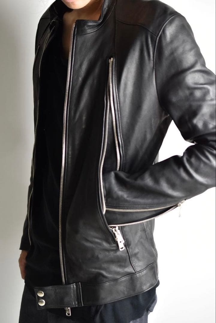 RIPVANWINKLE 定価¥239,800 ディアスキンレザーライダース鹿革