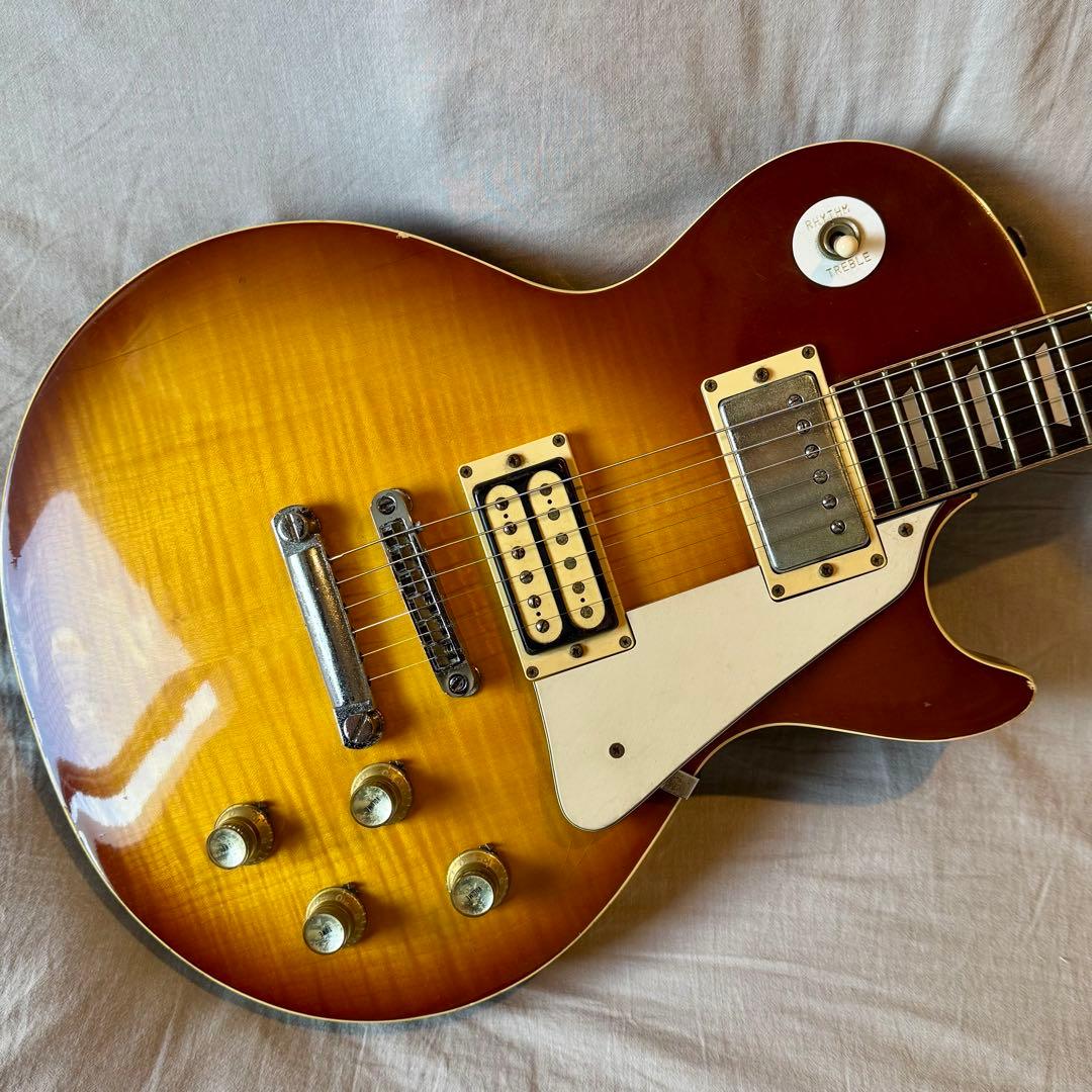 【動作確認済】グレコレスポール 1975年製フレイム杢 チェリーサンバースト