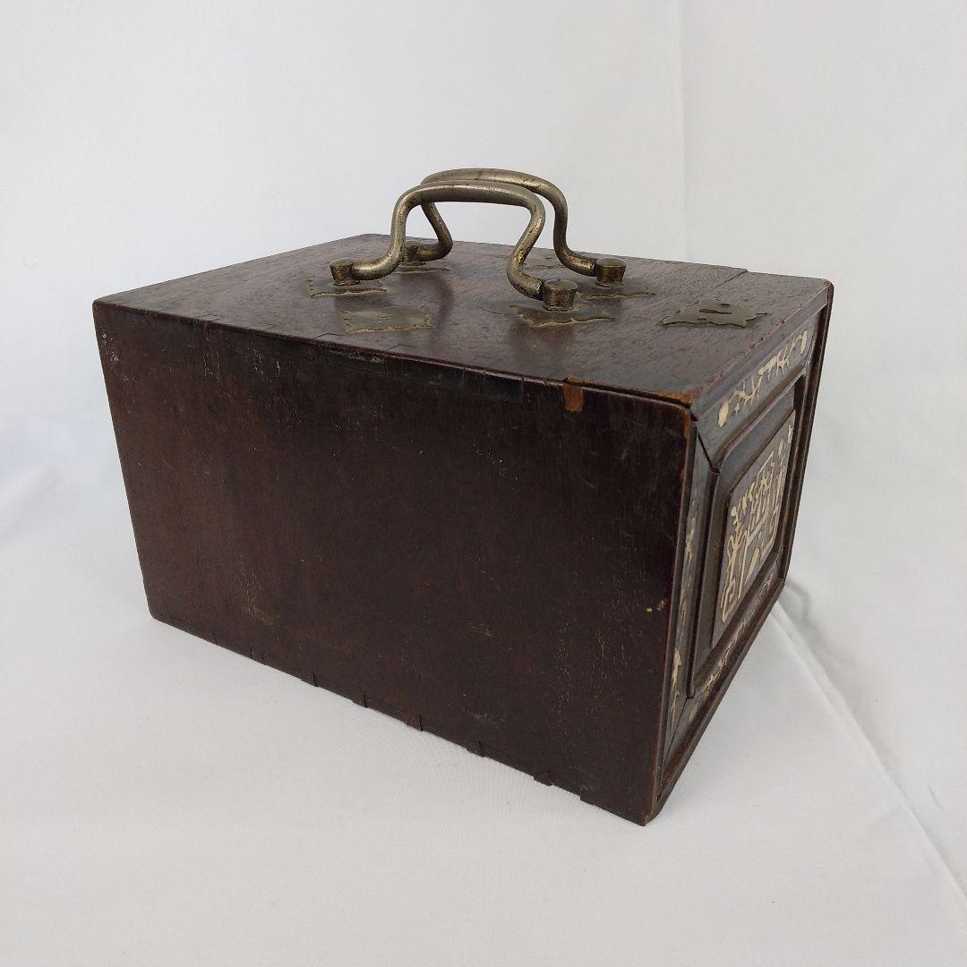 李朝化粧箱　李朝民芸家具　李朝家具　化粧箱　収納箱　木製箱　木箱　木工