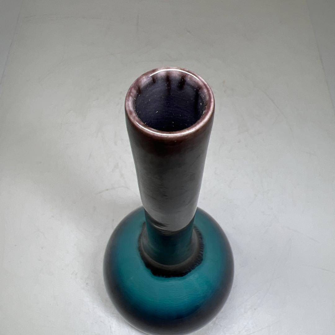 人間国宝　九谷正彦（八十吉）花瓶　高さ22.5㎝　東Y7-0630①タサオ