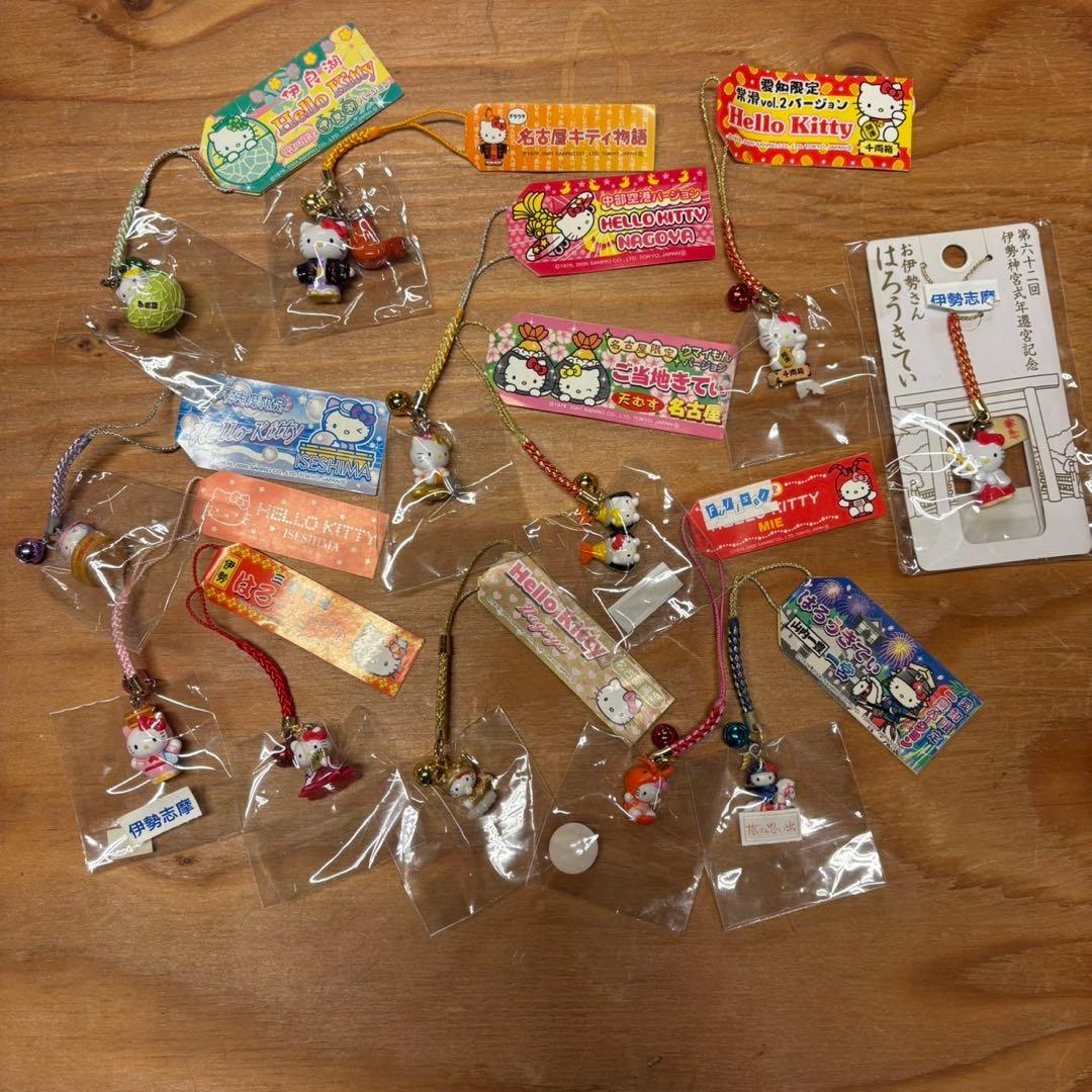 ハローキティ 愛知 三重 県内 限定 ご当地ストラップ 12個 セット