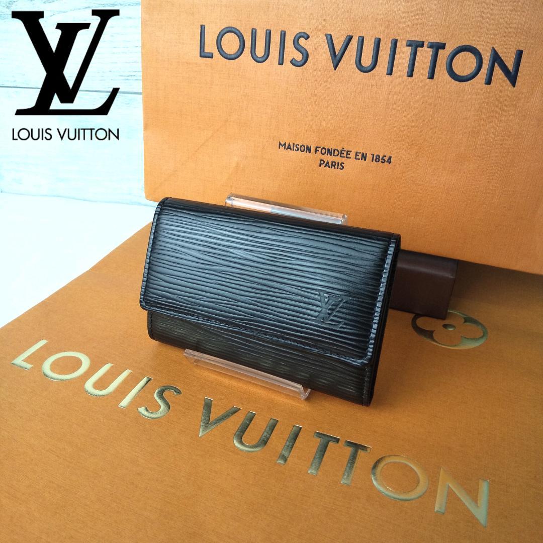 【箱付き】LOUIS VUITTON エピ ミュルティクレ ブラック キーケース