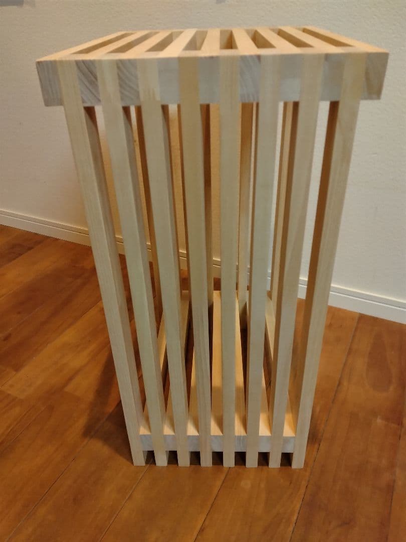 木製　ハンドメイド　オーダー　格子型　水槽台　アクアラック　棚　シェルフ