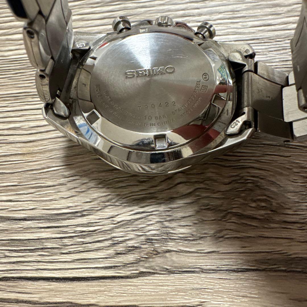 【電池交換要】SEIKO クロノグラフ 腕時計