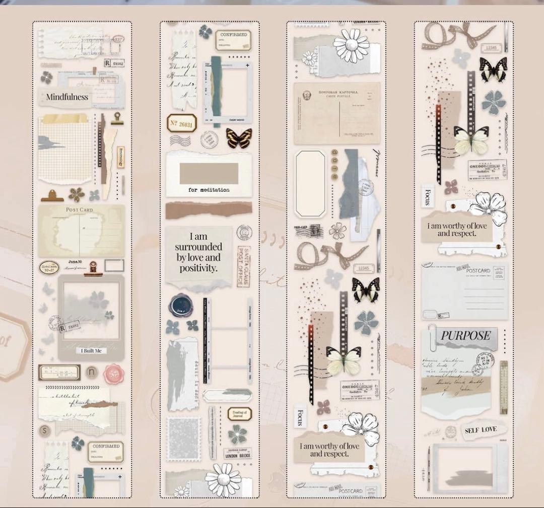 ⭐️SALE⭐️ 壹洱原创《书韵》海外マスキングテープ　マステ 【1924】