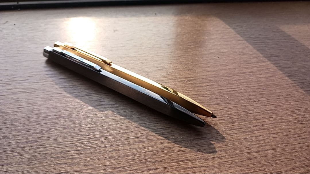 MONTBLANCレオナルド　スタニウム　チタンゴールド　セット