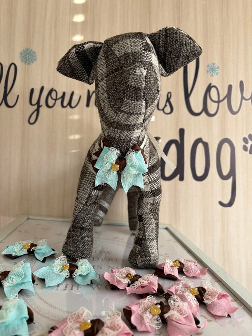 【593】トリミングチョーカー♡バレンタインリボン〜10本