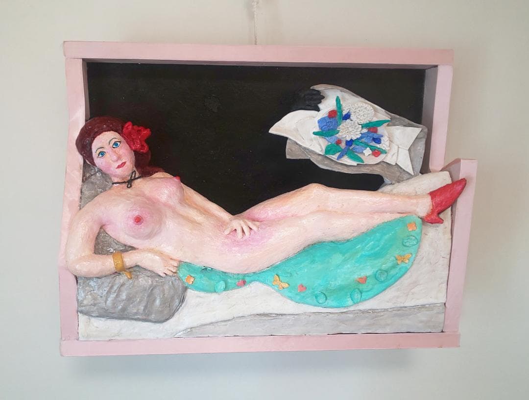 「横たわる裸婦」（未来絵画）