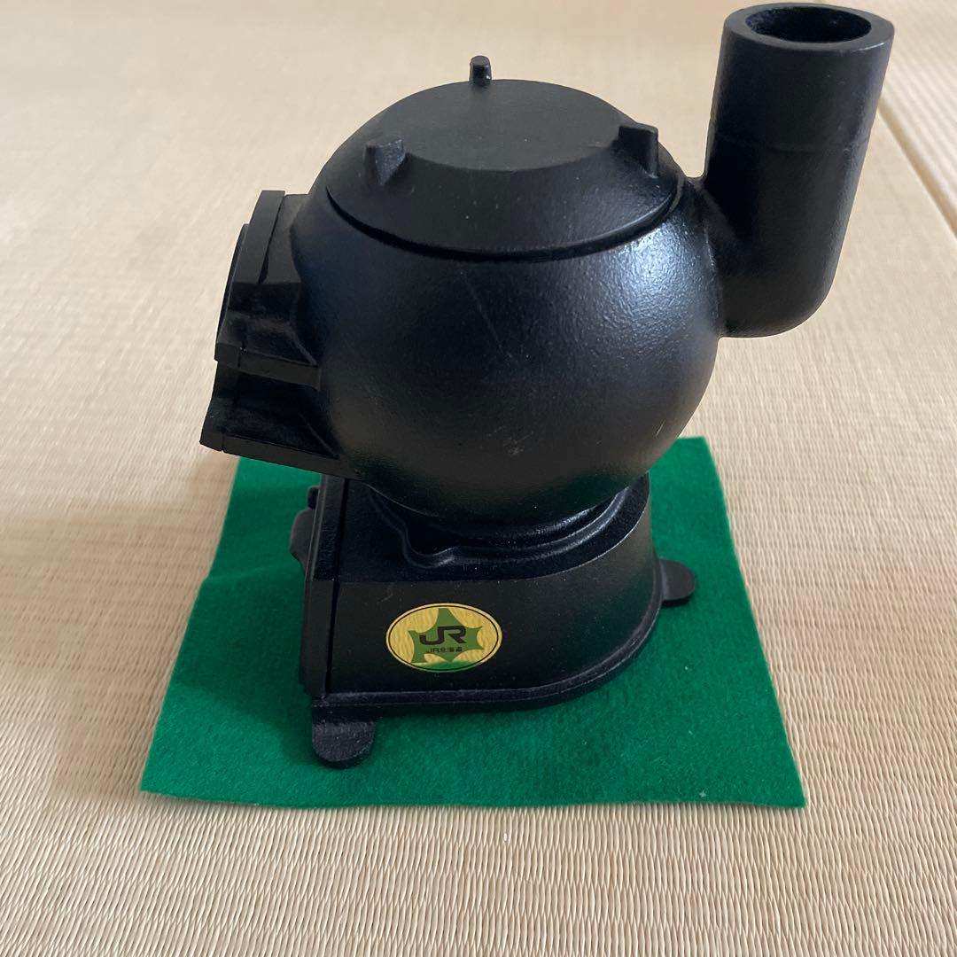 JR ストーブ型オブジェ 黒　ダルマストーブ　JR北海道