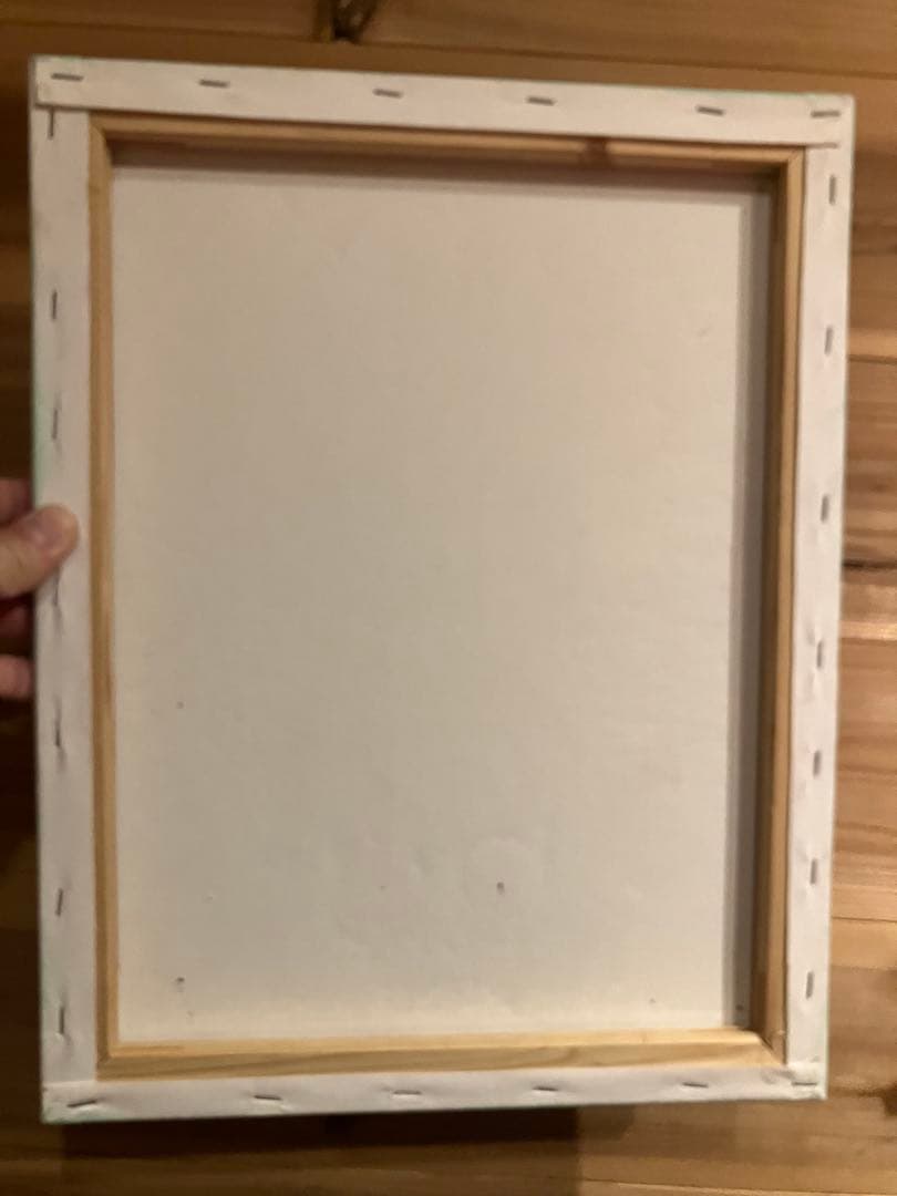 現代アート 油彩画 肉筆 一点物 スカル ピクセルハート F6号相当 ガレージ