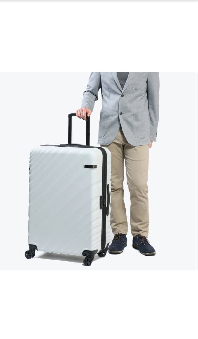 エース キャリー スーツ ケース 10〜14泊 90〜111L拡張 ライトグレー