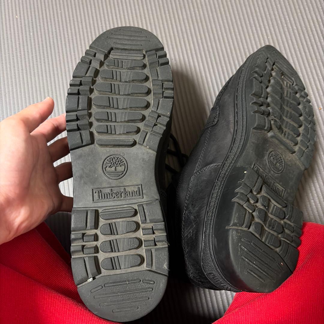 Timberland ブラックモカシンシューズ