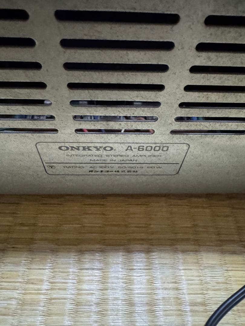 ONKYO A-6000 インテグレーテッドステレオアンプ