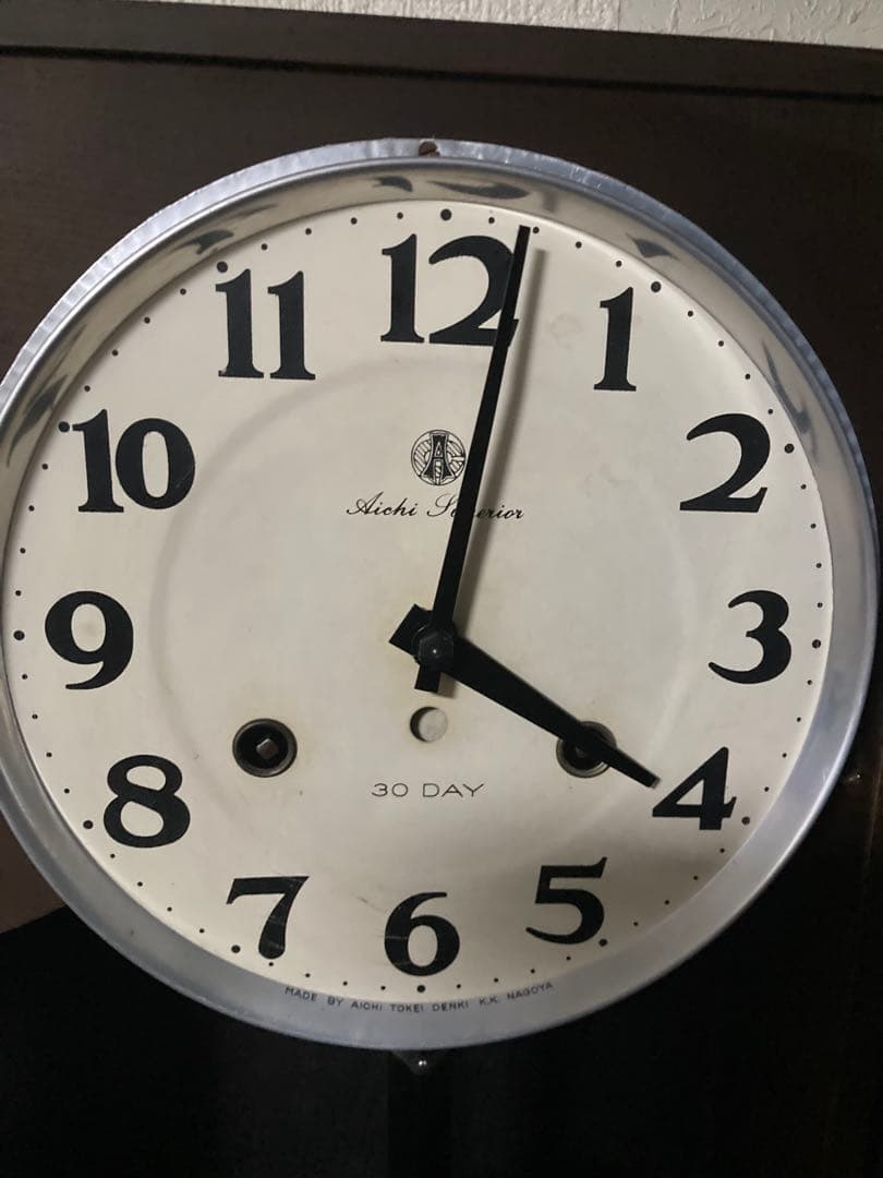 愛知時計電機 30DAY巻 柱時計 superior稼働中