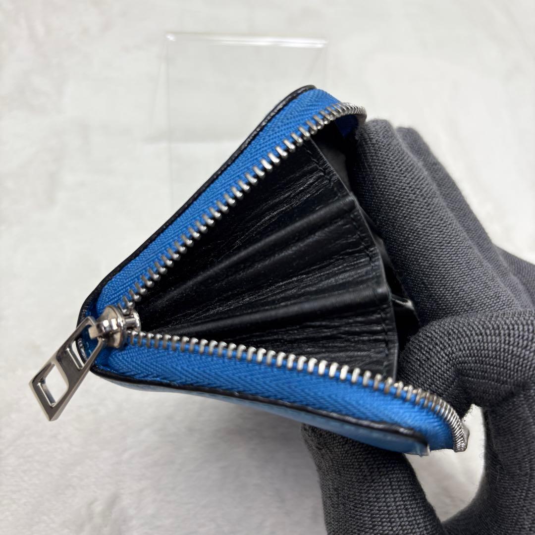 LOEWE ロエベ アナグラム ラウンドファスナー 型押し 財布 ミニ財布