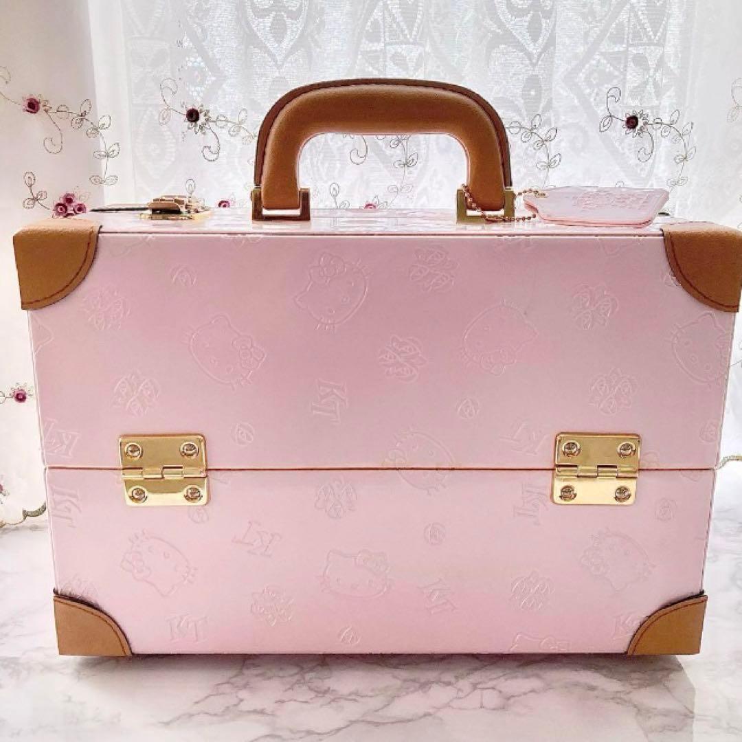 ❤️希少！ハローキティ メイクボックス 25th レトロ 収納 激レア 薔薇ピンク