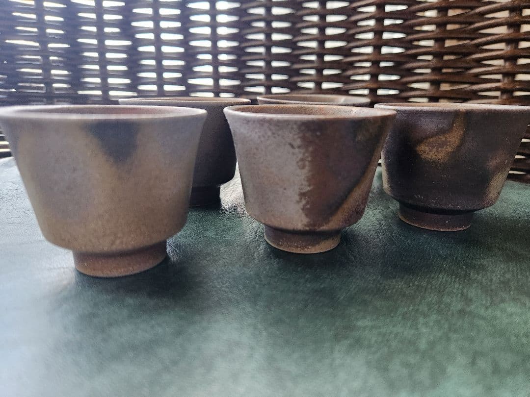 備前焼　松園　宝瓶　茶器　揃　未使用