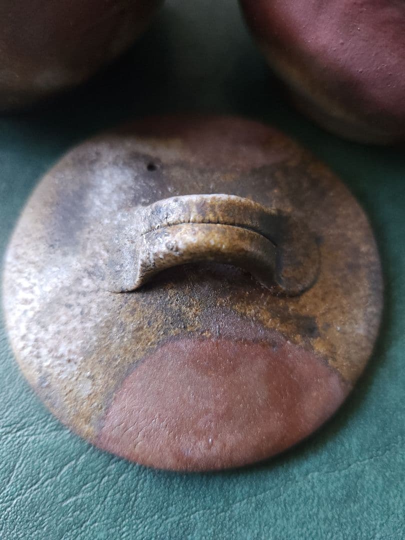 備前焼　松園　宝瓶　茶器　揃　未使用