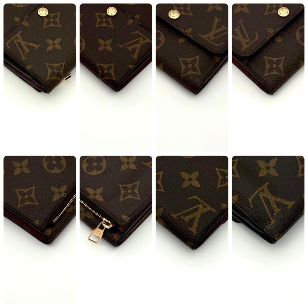 ルイヴィトン 折財布 モノグラム ポルトフォイユ アナイス 茶 ブラウン2505