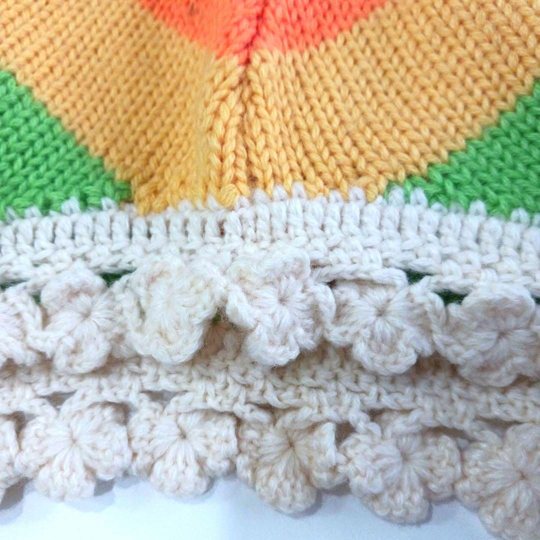 mezzo piano　あみぐるみ付き ニット帽 ポンポン　レア