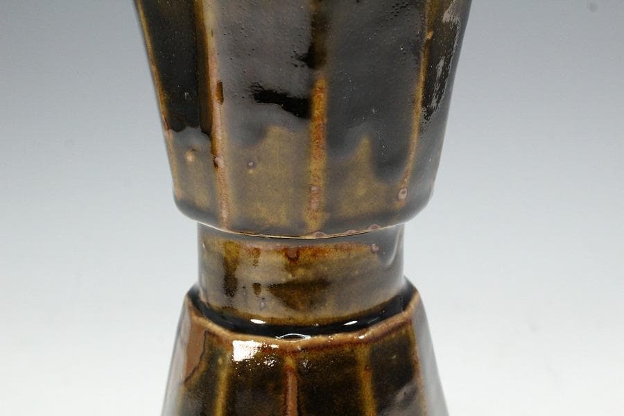 茶道具 高取焼 杵形 花入 銘 閑居 書付 表千家(K-YC555)