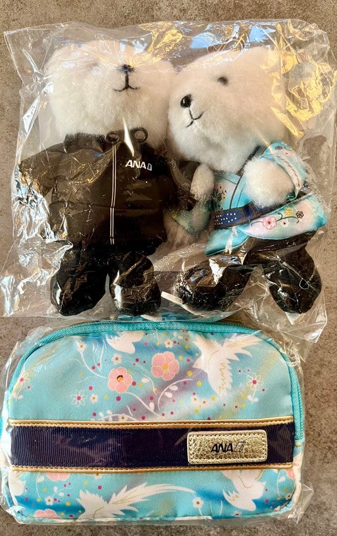 新品 羽生結弦 ANA YUZU フライトベア キーホルダー ポーチ 天と地と