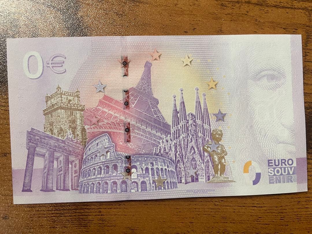 0ユーロ札　5枚セット