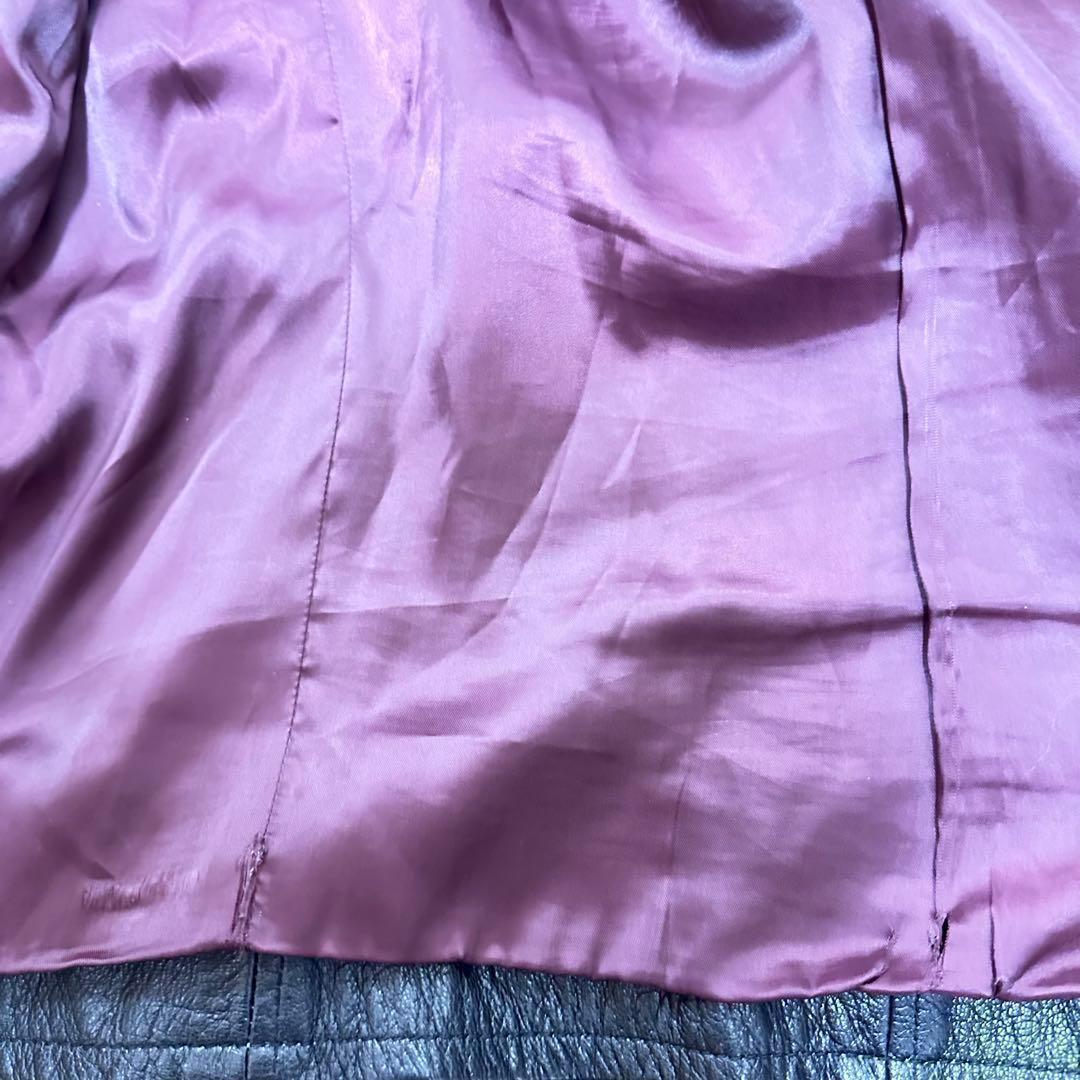 L Schott ライダース シングル やぎ革 ブラック レザージャケット 黒