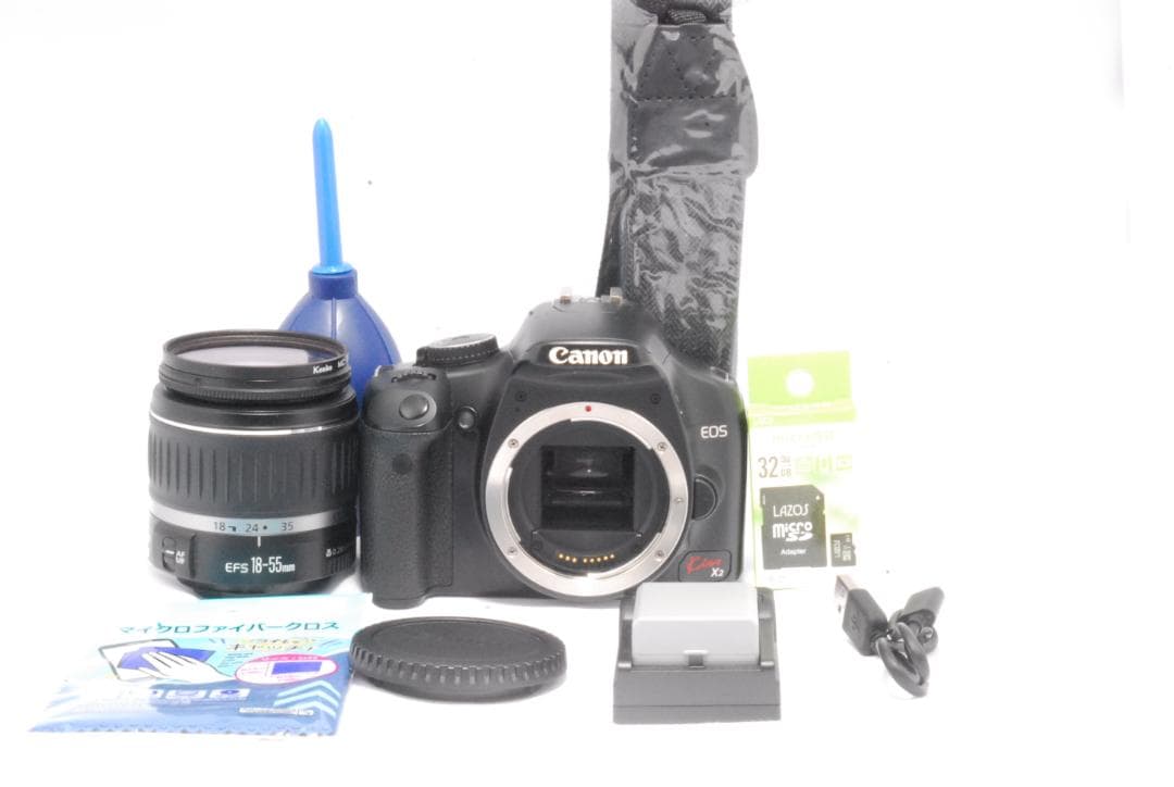 Canon kiss x2 標準レンズセット お手頃価格 即日開始可能