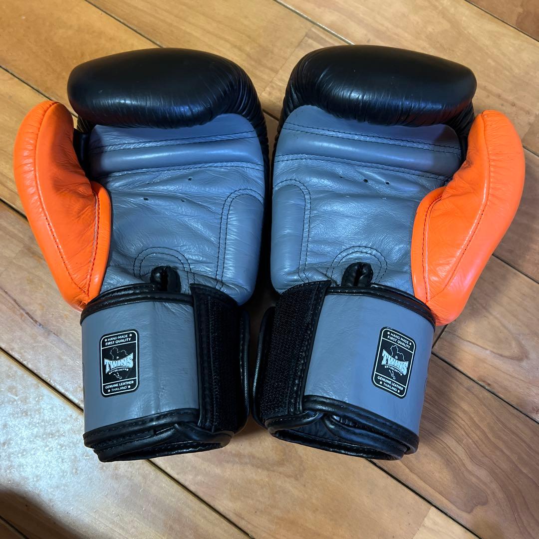 値下げ可能　限定色　8oz TWINS 本革　オレンジブラック